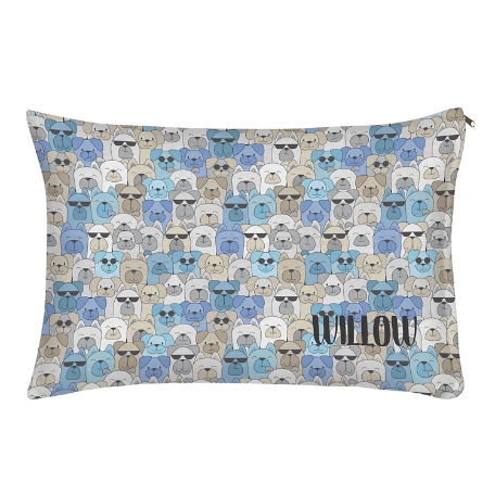 Cool Cats and Dogs Pet Bed - Dog - Small-Blue