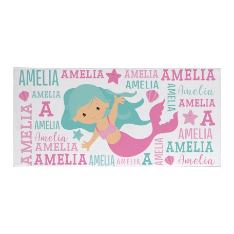 Cute & Beachy Beach Towel - Mermaid - Standard