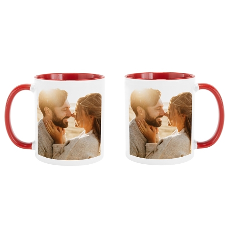 Picture-Perfect Photo Mug - 11oz w/Red Handle