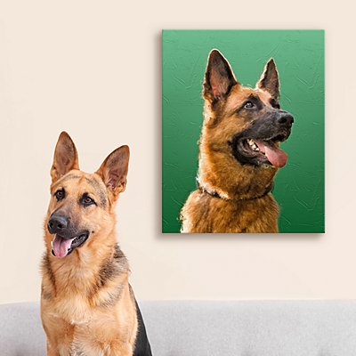 Impressionist Pet Memorial Personalized Portrait