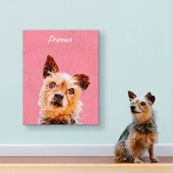 Rustic Painting Pet Portrait