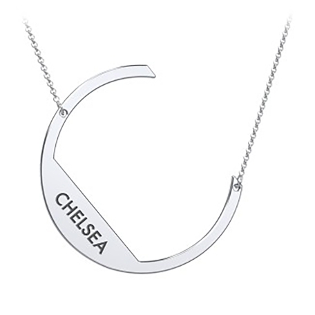 Cascading Name & Initial Necklace-C