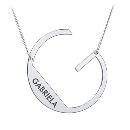 Cascading Name & Initial Necklace-G