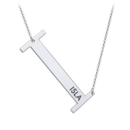 Cascading Name & Initial Necklace-I