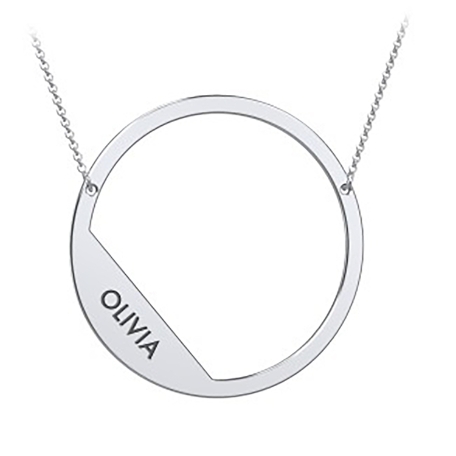 Cascading Name & Initial Necklace-O