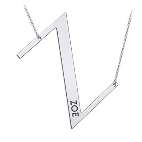 Cascading Name & Initial Necklace-Z