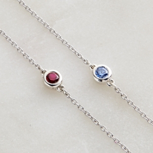 Delicate Birthstone Anklet