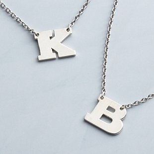 Initially Yours Monogram Letter Necklace