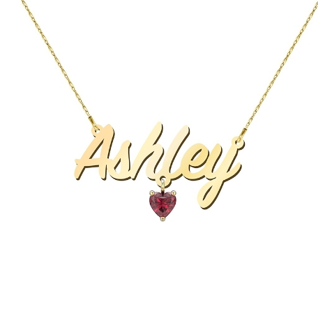 Make It Yours! Pers Name Neck-GD w/Stone -Painter 