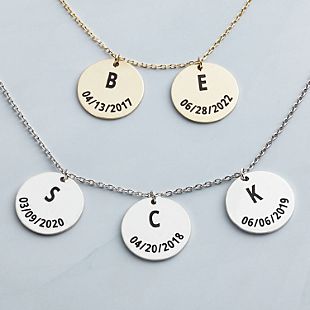 Moments In Time Initial Necklace