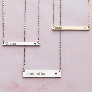 Sophisticated Name Bar Necklace