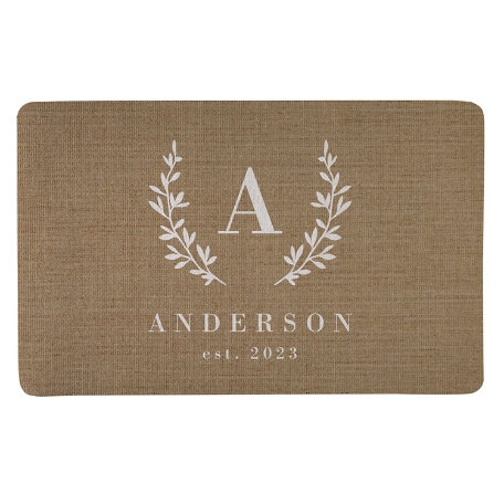 Burlap Look Family Doormat - 17x27