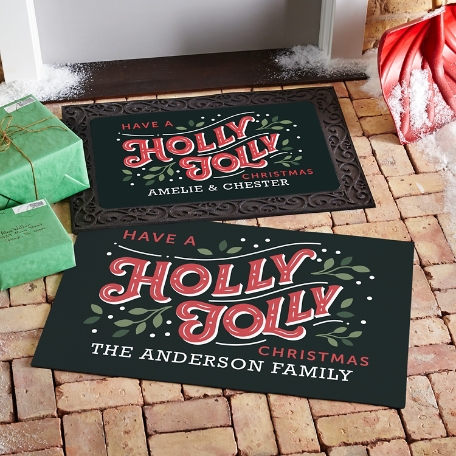 Holly Jolly Doormat