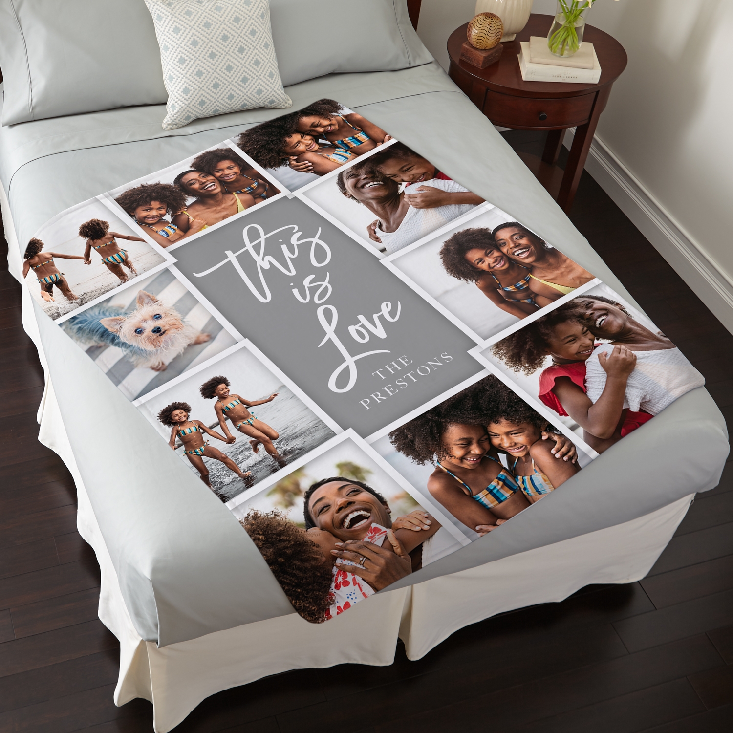 Personalized plush blanket sale