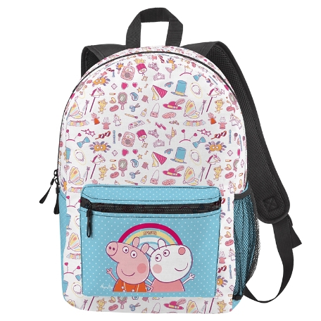 Peppa Pig  Allover Print Backpack-Yay for Today!