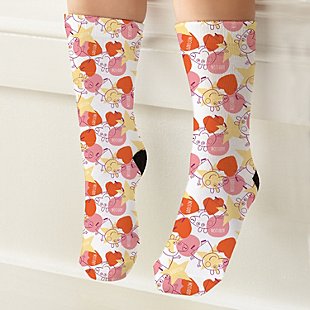 Peppa Pig Allover Print Kids Crew Socks