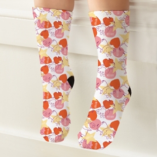 Peppa Pig Allover Print Kids Crew Socks