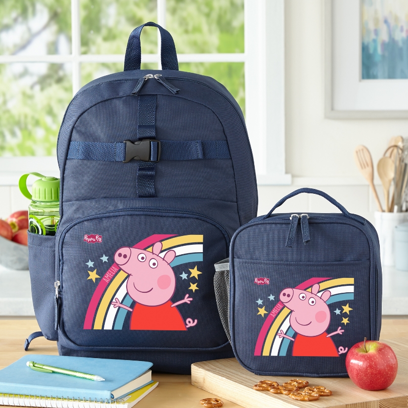 Peppa Pig Rainbow Backpack Lunchbox Parker Pip