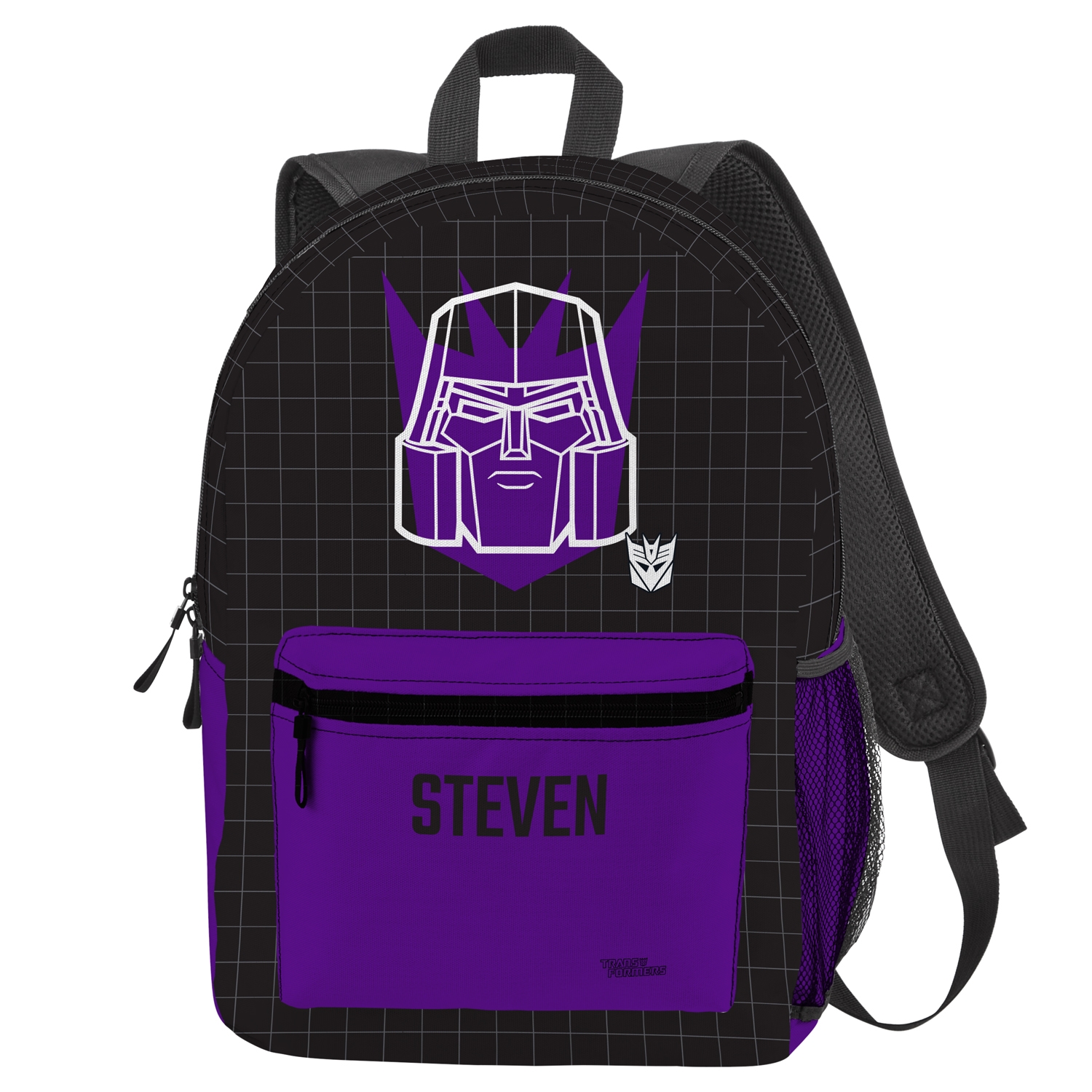 Bioworld Transformers Optimus Prime & Megatron Split Mini Backpack NWT Transformers Backpack Clip of Bumblebee® and Optimus Prime  main image 2