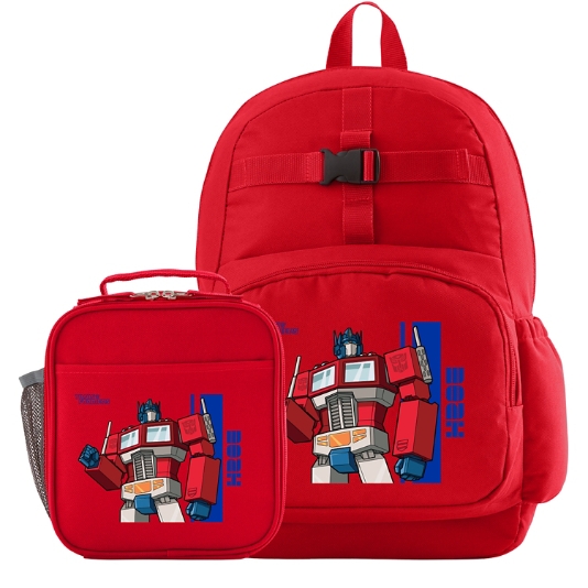 Transformers Full Size Backpack Lunchbox Set