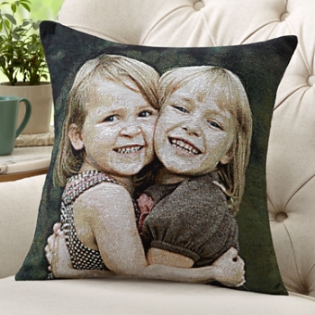 Photo Weave Throw Pillow