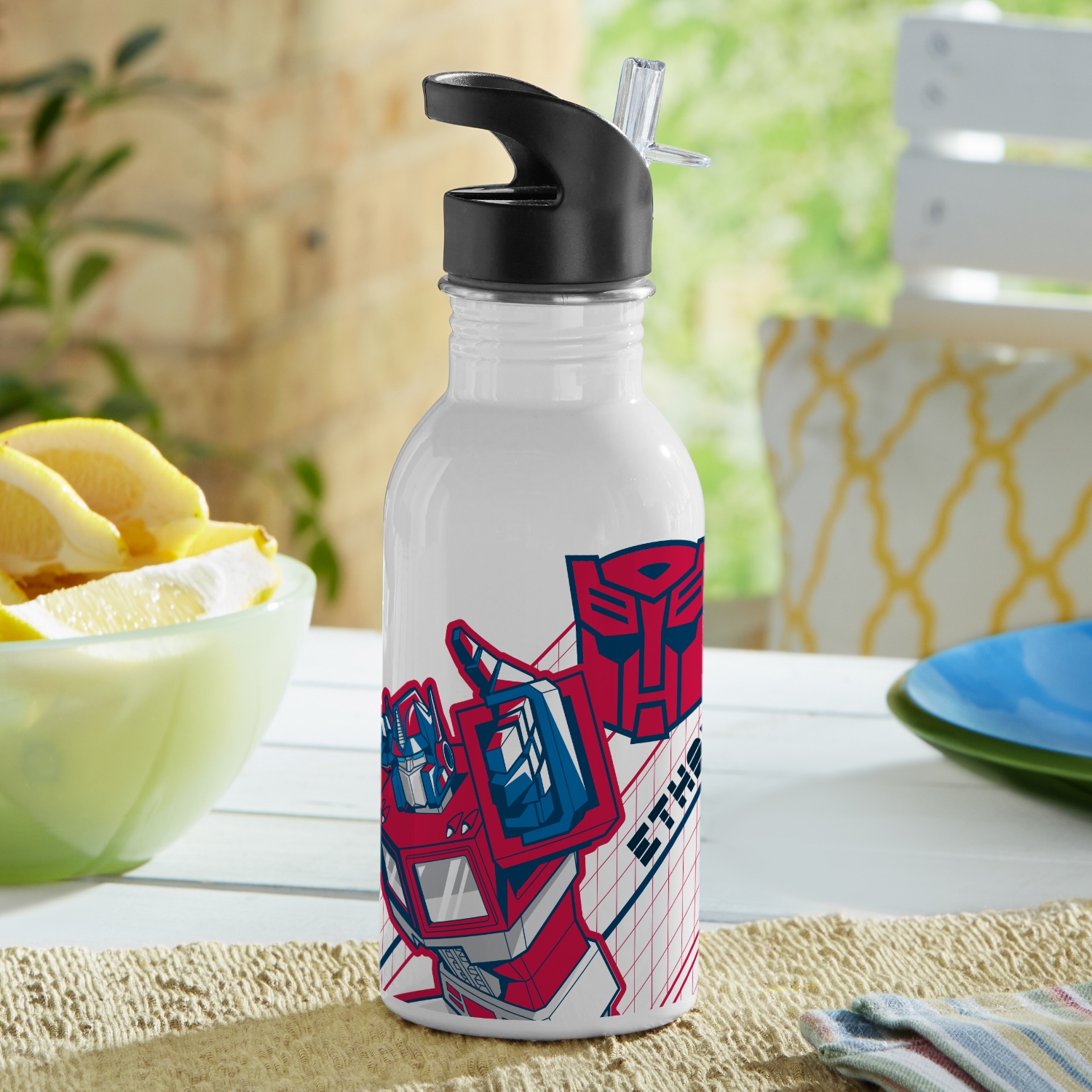 Personalized Transformers Water Bottle Gift Add Name