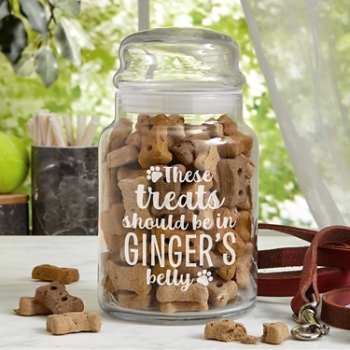 Get in My Belly Glass Treat Jar