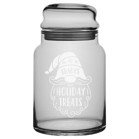 Gnome Treats Glass Treat Jar w/out Candy