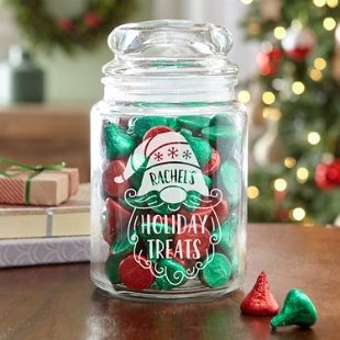 Gnome Sweets Glass Sweets Jar