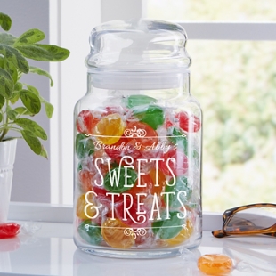 Sweets & Treats Glass Treat Jar