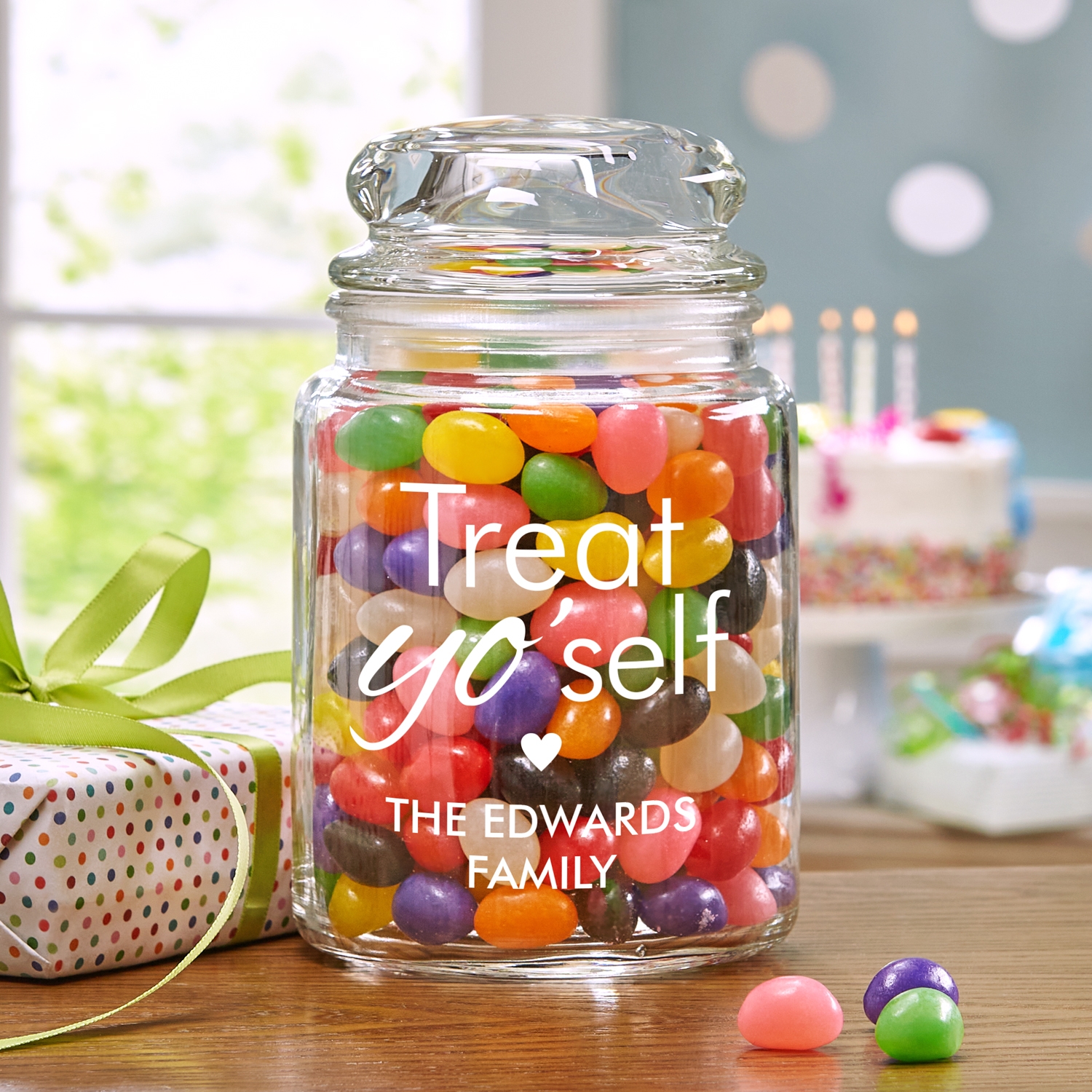 Treat Yo Self Glass Treat Jar