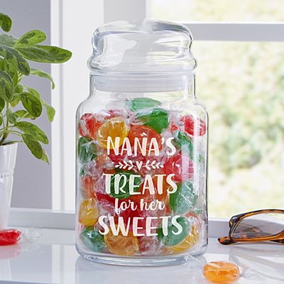 Treats For My Sweets Glass Treat Jar