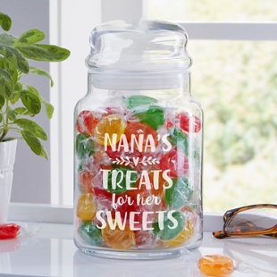 Treats For My Sweets Glass Sweets Jar