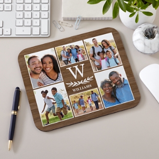 Monogram Photo Mouse Pad