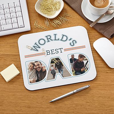 World's Best Dad Photo Mouse Pad