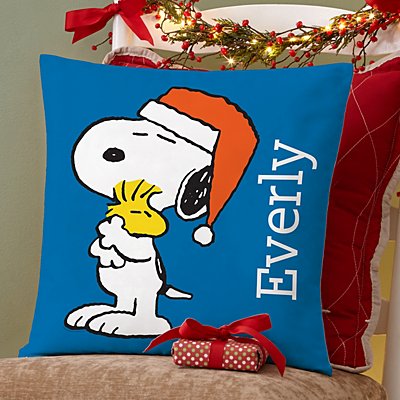 PEANUTS® Snoopy™ & Woodstock™ Holiday Throw Pillow