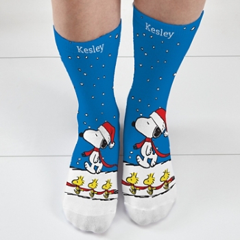 PEANUTS® Snoopy™ & Woodstock In the Snow Socks