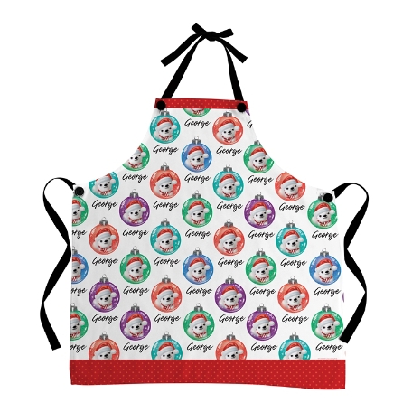 Animal Club International™  All Over Print Ornament Pattern Apron-Bears