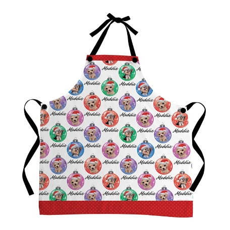 Animal Club International™  All Over Print Ornament Pattern Apron-Puppies