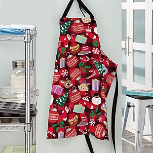 Rudolph® Presents & Things All Over Print Holiday Apron