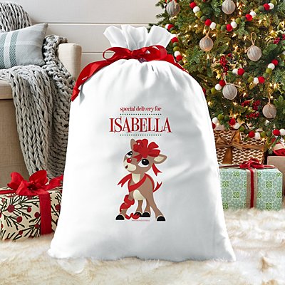 Rudolph® Tangled in Ribbon Oversized Gift Bag