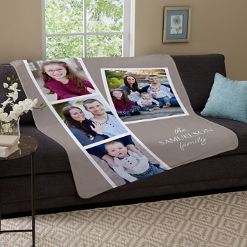 Photostrip Plus Portrait Plush Blanket