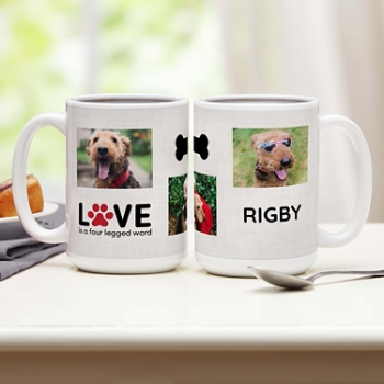 Love is a Four Legged Word Photo Mug