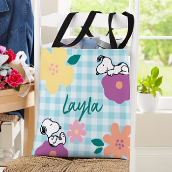 PEANUTS® Snoopy™ with Flowers Tote