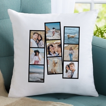 Photostrips Throw Pillow