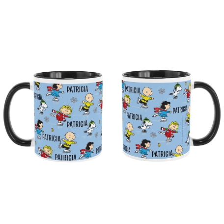PEANUTS® Ice Skating Friends Mug-11oz Black Handle