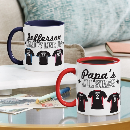 Family Line Up Sports Mug