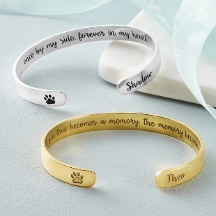 Hidden Message Pet Memorial Cuff