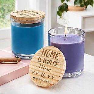 Home is Where Mom Is  Wood Lid Candle