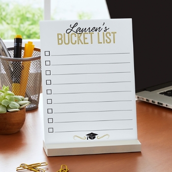 My Bucket List Tabletop Dry Erase Board